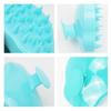 Escova de Massagem para Couro Cabeludo em Forma de Abóbora Escova de Banho de Silicone para Bebê Escova de Banho Macia Escova de Shampoo Colorida Escova de Massagem Silicone