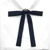 Gravata Borboleta Raiz de Pena Uniforme JK Feminino Cor Sólida Estilo Preppy Camisa Acessórios de Uniforme Escolar Uniforme de Marinheiro Decoração de Laço Bijuterias Tendência