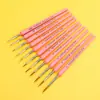 Al por mayor transfronterizo Pincel delineador pelo de lobo G130 acuarela pelo suave pintura al óleo extrafino ultra-fino pincel pintado a mano pincel para delinear bordes