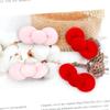 Peluche Súper Suave Mariposa Lazo de Alambre Corbata de Moño Más Botón Redondo Guantes Sombrero Accesorios de Ropa Bolsas Accesorios para la Cabeza de Niños