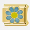 Pulsera Modular Italiana Nueva Spot Acero Inoxidable Electrochapado en Oro de 18K Accesorios de Pulsera Modular Soldada de Flores