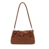 Bolso de Hombro Plegado Estilo Nuevo 2026 para Mujer, Diseño de Nicho Francés, Bolso Baguette de Cuero Suave Versátil de Alta Gama