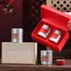 Caja de Empaque de Souvenir de Té Caja de Regalo Vacía Lata Redonda de Media Libra Té Negro de Año Nuevo Lata de Té Caja de Regalo Caja Vacía Se Puede Personalizar