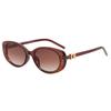 2025 Nuevas Gafas de Sol Estilo Ni Ni Cai Wenjing Gafas de Sol para Mujer Alta Calidad Alta Textura Joker Oval Ojo de Gato