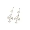 Pendientes de Colgante de Cruz Microincrustados de Circonita Europeos y Americanos Pendientes de Borla Elegantes de Alta Calidad Retro Exquisitos Versátiles Pendientes