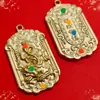Colgante de Collar con Estilo Étnico Chino de Aleación Pixiu Bestia Auspiciosa para Hombres y Mujeres, Colgante Accesorio de Metal Decorativo