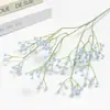 Flores de Gesso para Casamento com 4 Pontas, Flores Artificiais de Gipsofila, Flor Única de Plástico, Buquê de Mão, Arranjo de Flores para Casa, Ornamento de Gipsofila