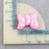 Material de pegamento de crema simulada DIY Hecho a mano Funda para teléfono móvil Corbata de lazo Bolsa de lunares Accesorios de resina Pegamento