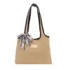 Bolsa Tote de Gran Capacidad para Comercio Exterior, Bolso de Hombro Tejido de Paja, Bolso de Mano Estilo Ins Chica del Bosque, Bolso de Hombro Moderno y de Moda
