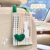 Caja de pañuelos para coche, creativa, con forma de amor, para el respaldo del asiento del coche, bonita y multifuncional, para bombear pañuelos.