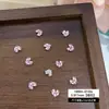 Accesorios para Uñas con Circonita Brillante, Moño, Corazón, Estrella Radiante, Flor de Cinco Pétalos, Productos Terminados Hechos a Mano, Decoraciones para Uñas con Pedrería Apilada