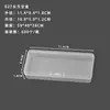 Caja Rectangular de Plástico Transparente Serie 017-027 con Tapa abatible para Juguetes, Cuentas, Papelería, Calibradores y Almacenamiento