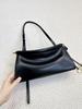 Bolso Baguette Retro de Cuero Genuino Estilo Nuevo Europeo y Americano 2025 Bolso de Axila de Alta Gama para Viajeros Exquisito Bolso Clip Cruzado de Hombro Único