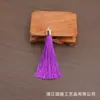 8cm capuchón de metal borla pequeña borla abanico colgante marcapáginas borla ropa accesorios para el cabello borla accesorios decorativos al por mayor