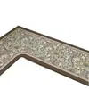 Alfombra de Piso Retro Francesa para Cocina Diatomeas L-Shaped Pieza Única Absorción de Agua Antideslizante Resistente a la Suciedad Felpudo Doméstico Alfombra Larga de Tira