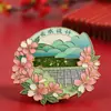 Ímãs de geladeira de metal personalizados e souvenirs culturais e criativos de turismo de cidades de universidades chinesas renomadas como a Universidade de Zhejiang, a Universidade Tsinghua e a Universidade de Pequim
