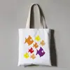 Publicidad Transfronteriza con Logo de Amazon Bolsas de Lona de Algodón Coloridas Hechas a Medida Fábrica de Bolsas de Algodón Bolsas Tote al por Mayor