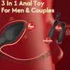 Masajeador Vibrador Oscilante de Próstata para Hombres, Tapón Anal con Control Remoto por App, Tapón Anal Telescópico con Control Remoto para Usar