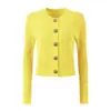 24171 Calidad En Stock Moda Nueva de Primavera y Otoño para Mujer Chaqueta de Punto de Moda + Conjunto de Falda Corta