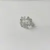 Anillo Liso de Plata de Ley S925 para Mujer Simple Nicho Lujo Accesible Gama Alta Estilo Ins No se Desvanece Anillo Abierto Venta al por Mayor