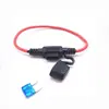 Caja de Fusibles Impermeable para Coche Socket de Fusible Modificado para Coche Portafusibles con Cable de 30 cm Hoja de Fusible