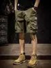 Verão fino americano solto workwear shorts masculino moda marca ins casual plus size calças de cinco pontos moda comércio exterior transfronteiriço