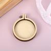 Mini Pequeño Bordado Bordado Elástico Marco de Bordado Círculo Colgante de Madera de Comercio Exterior Joyería Colgante de Bordado Hecho a Mano Manualidades DIY