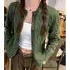 Cárdigan de punto trenzado con botones estilo coreano para mujer, nuevo modelo otoño e invierno 2026, holgado y chic, top adelgazante, ropa de mujer de moda