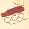 Pulseras Sencillas de Hilo de Colores para el Festival del Bote del Dragón, Pequeños Regalos para Puestos del Mercado y Atracciones Turísticas, Hilo Rojo con una Sola Cuenta al por Mayor