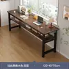 Escritorio doble largo estudiante hogar dormitorio estudio escritura casa de alquiler escritorio rectangular para computadora mesa estrecha de pared