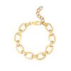 Cadena de joyería de acero inoxidable, collar de acero de titanio de moda simple, cadena lisa, traje de cadena O, pulsera para hombre, suministro directo de fábrica