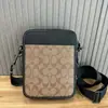 C Aolai Nuevo Clásico Flor Antigua Bolsa para Teléfono Móvil Moda Masculina Bolso de Hombro Versátil Bolso Cruzado Bolso para Cámara de Hombre