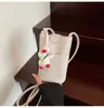 2025 Bolsita Cuatro Estaciones Bolsita para Teléfono Bolso de Moda Versátil Bolso de Hombro Único Cruzado Bolsita Pequeña con Textura de Lichi Bolso Cubo Texturizado
