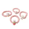 Diadema de Goma con Conejito Lindo de Dibujos Animados, Coleta de Pelo, Cuerda para el Cabello, No Daña el Cabello, Diadema Elástica, Accesorios para el Cabello