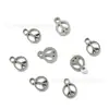 Acessórios DIY de Liga 13x10mm Mini Pingente de Símbolo da Paz Colar Pulseira Brincos Acessórios para Roupas Atacado