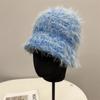 Chapéu de lã de pelúcia personalizado de designer coreano para crianças outono e inverno quente doce legal hyun-a hyun-a estilo misto cor lã frio chapéu