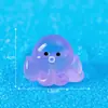 Adornos de paisaje en miniatura, figuras de pulpo coloridas que brillan en la oscuridad, decoraciones creativas para acuarios, manualidades de resina para crear escenas submarinas