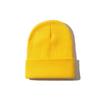 Versão grande de 60g de chapéu de tricô liso outono e inverno Joker cor doce chapéu para o frio outono e inverno chapéu de lã quente comércio exterior Atacado