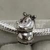 Panjia Dora Cobre Blanco S925 Chapado en Plata Cuentas DIY Colgante Serie Animal Oso Accesorios de Cuentas de Moda Versátiles