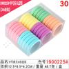Accesorios para el cabello de estilo coreano, anillo para el cabello en caja de alta elasticidad y alta calidad, 30 anillos de toalla sin costuras en caja, cuerda para el cabello, súper accesorios para la cabeza