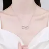 Comercio exterior venta caliente moda simple colgante de amor de 8 palabras con tarjeta caja de regalo collar para mujer