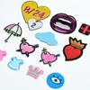 Fábrica bordado direto lábio lantejoulas animal desenhos animados adesivos de pano bordado computador Capítulo roupas infantis roupas patch decoração