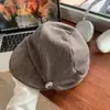 Boina plisada negra estilo japonés Yamamoto para mujer, otoño e invierno, sombrero ecuestre que adelgaza la cara, sombrero octogonal vintage con forma de nube