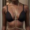 AliExpress nuevo bikini sexy de playa cadena para el pecho moda europea y americana cadena corporal de diamantes de imitación redonda