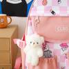Mochila Escolar Femenina Primaria Estudiantes de Secundaria Grado 3 a Grado 5 y Grado 6 Gran Capacidad Estilo Coreano Pequeña Fresca Secundaria Mochila Combinable