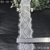 Acabamento de Renda para Cílios Tanglong Preto e Branco em Formato de S Não Elástico para Acessórios Têxteis de Vestuário e Lingerie