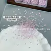 Arte de Uñas Aurora Hielo Rosa Translúcido Circonita Nuevo Súper Brillante Base Transparente Coñac Rosa Rosa Fondo Plano Mini Pedrería Decoración Pedrería al por Mayor
