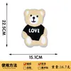 Acessórios de Roupa Infantil Desenho Animado Toalha de Urso Grande Adesivos de Tecido Bordados Adesivos de Patch Bordados Adesivos DIY Costurados à Mão
