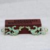 Yiwu cor raio dourado conservação de cor cobre banhado a ouro DIY ponto esmeralda imitação ouro queima azul esmalte nuvem auspiciosa grampo de cabelo acessórios de adorno de cabeça B3249