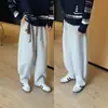 Calça Casual Fashion Pesada Perna Larga Estilo Preguiçoso Versátil Caimento Calça de Moletom Versátil Unissex Mesmo Estilo Novo Outono Solta